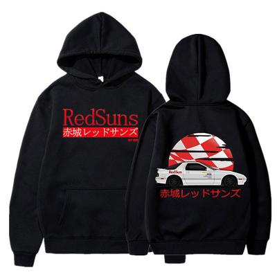 Толстовка Initial D Drift Akagi RedSuns, японское аниме AE86, женские модные толстовки унисекс, уличная одежда, JDM, толстовки с автомобильной культурой