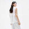 Artistic Swinging Collar Pinched Mulberry Silk Sleeveless Shirt Women's Clothing Vest Temperament Lightweight Small Shirt