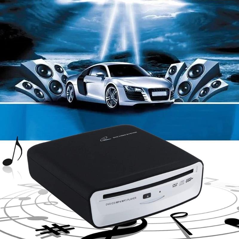 Портативный мультимедийный плеер Внешний USB Автомобильный DVD-плеер Подходит для автомобильной навигации Ноутбук ТВ Компьютер Подключи и работай