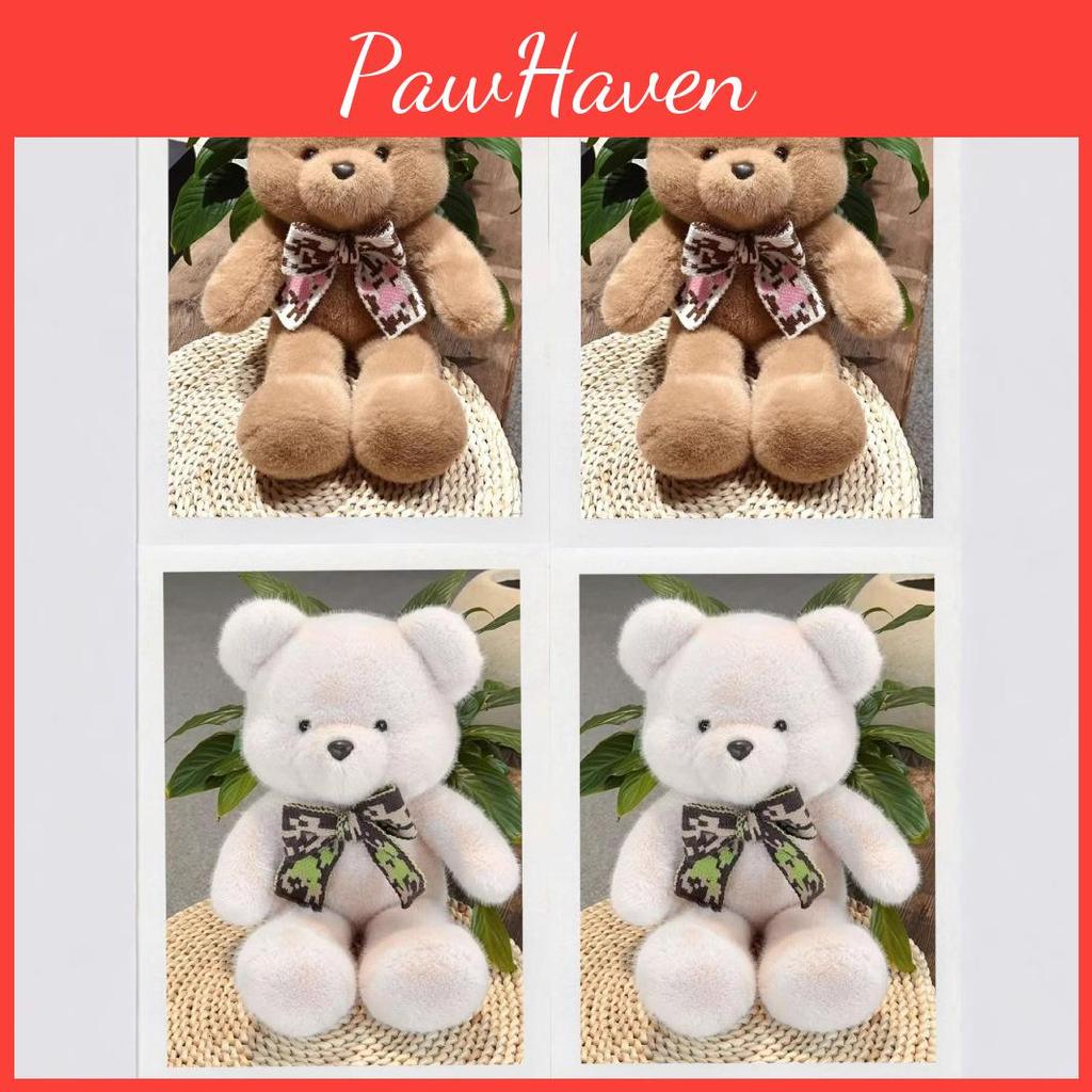 Brown Large Teddy Bear Plush Toys Short Cute Cartoon Kids Collectors Gift Doll