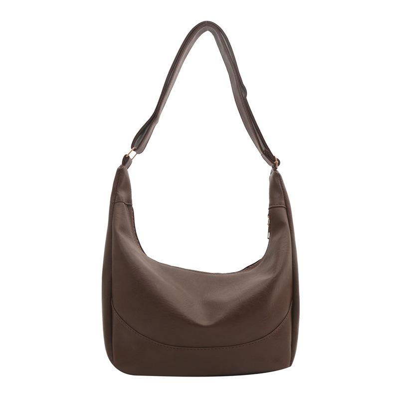 Повседневная сумка большой вместимости женская 2024 новая сумка-пельмень в стиле ретро простая и универсальная сумка-мессенджер