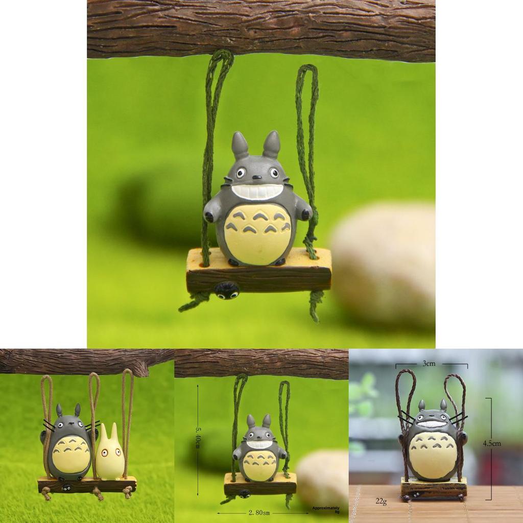 Totoro Swing Cat Mini Resin Model For Home Decor And Gift Giving
