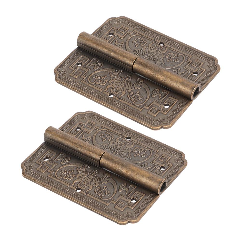 2pcs Vintage Furniture Hinges Bronze Finish Cupboard Door Hinges Furniture Cupboard