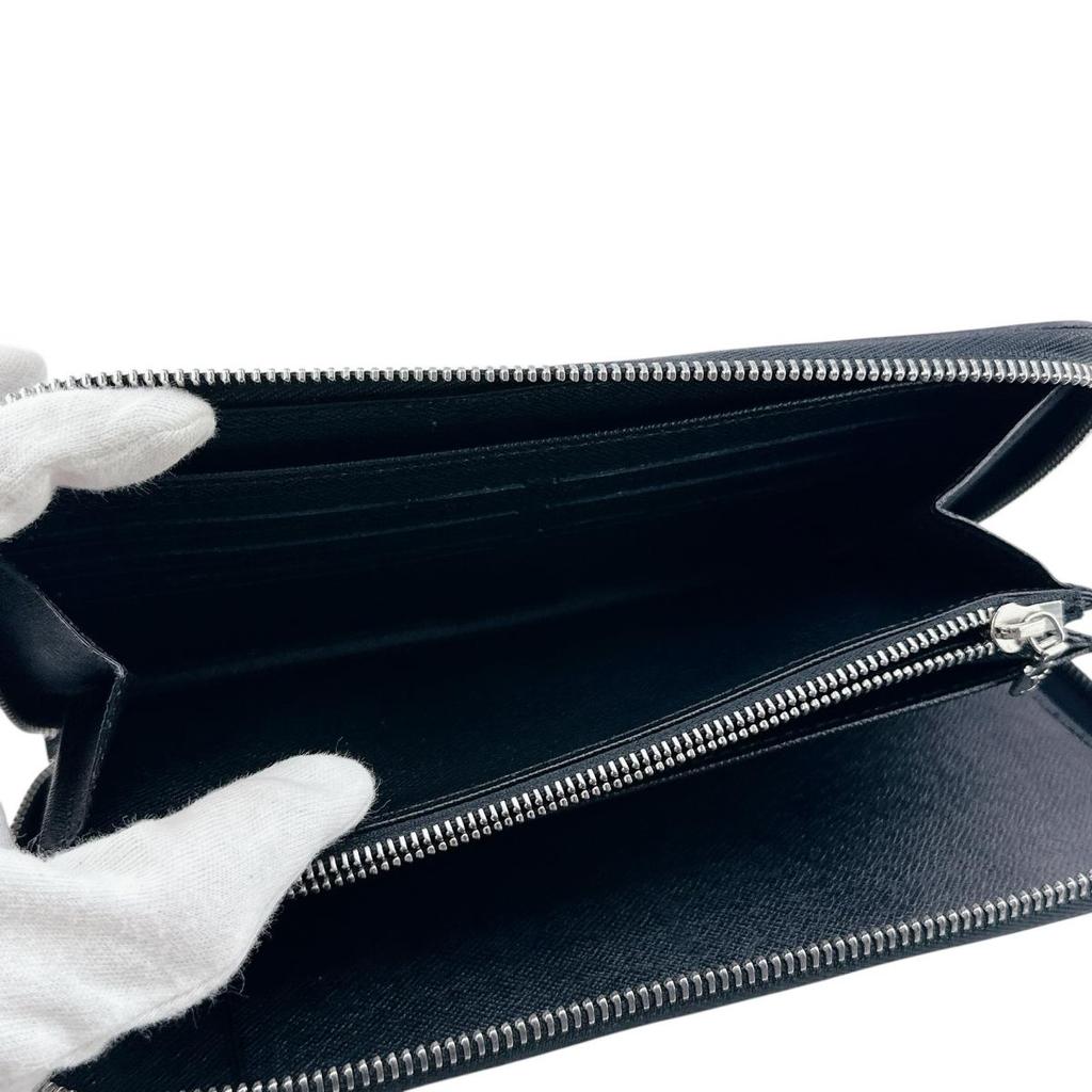 LOUIS VUITTON Epi Zippy Organizer Long Wallet purse Epi Leather Noir mens M63852 Used
