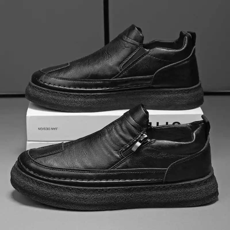 Fashion Round Tip Slipon Colorful Sneakers For Men Loafers Skor Cool Shoes Sports Athletic Sapatenos Excercise Teniz Top Quality