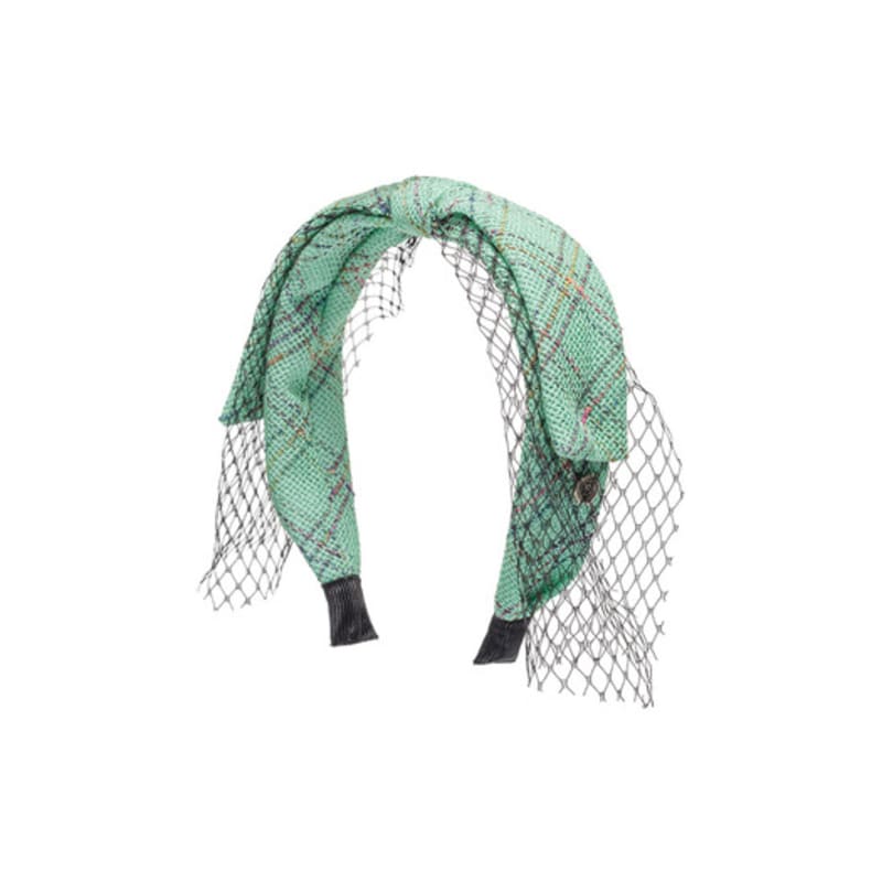 Brown Hat [serre-tete] Lace Petit Bunny - Mint