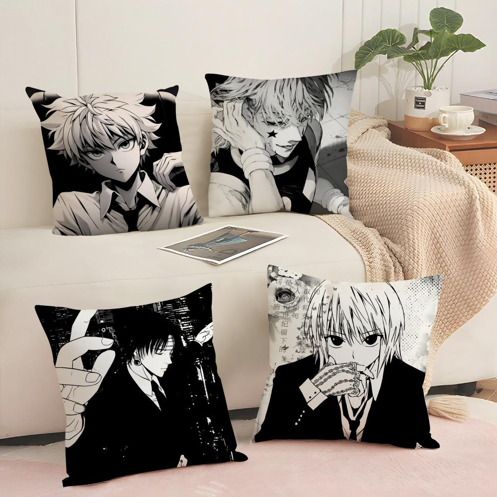 H-Hunter X Hunter Наволочка Мягкая Короткошерстная Плюшевая Наволочка для Подушки Гладкая Уютная Текстура Эстетичная Наволочка для Подушки Декор Дома