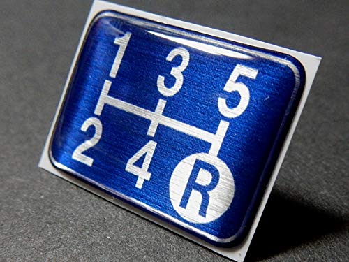 Эмблема тюнингового вентилятора для переключения передач синего цвета, 5-ступенчатая МКПП, синяя SPE-B501