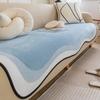 Thicken Chenille Sofa Cushion for Living Room Irregular Shape Non-slip Couch Cover Corner Sofa Cushion Anti Cat Scratch Sofa Mat