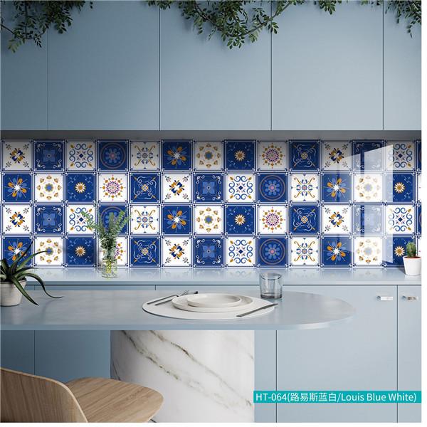 Водостойкие 3D наклейки на плитку с рисунком мандалы, самоклеящиеся настенные наклейки для мебели, обои для кухни и ванной комнаты