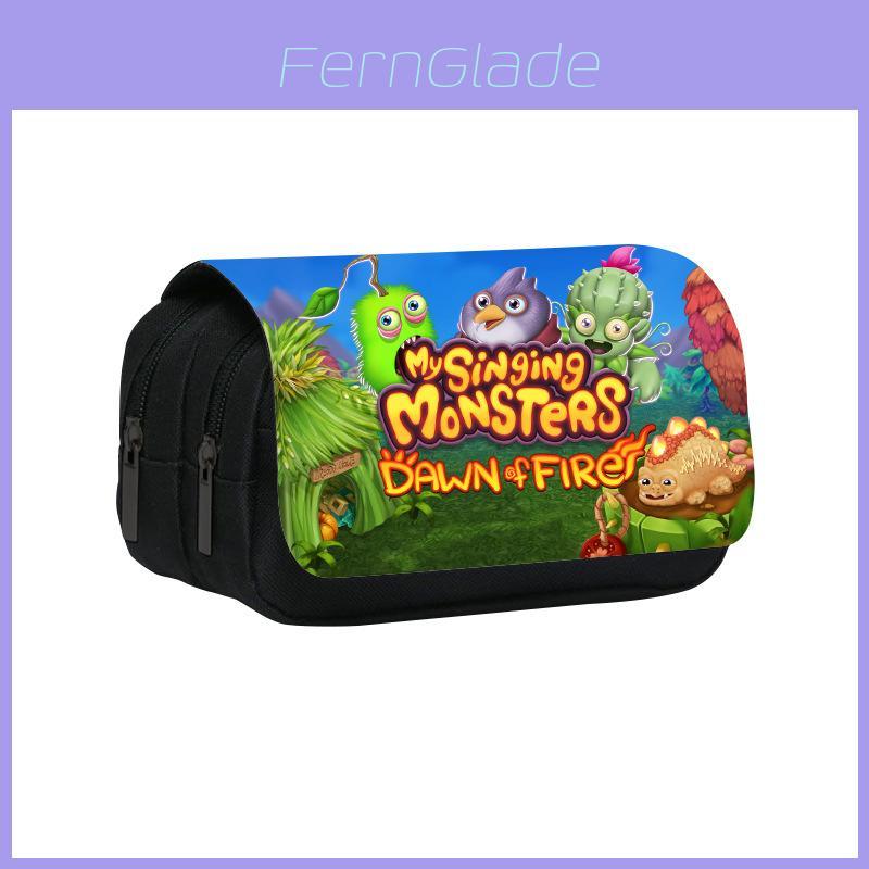 Двухслойная пенал My Singing Monsters из нейлонового материала для школьников и детей