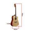 41-дюймовая гитара из липы с вырезом, гладкая накладка на гриф, включает в себя сумку + ремешок + струну + медиатор + настройку с шестью отверстиями