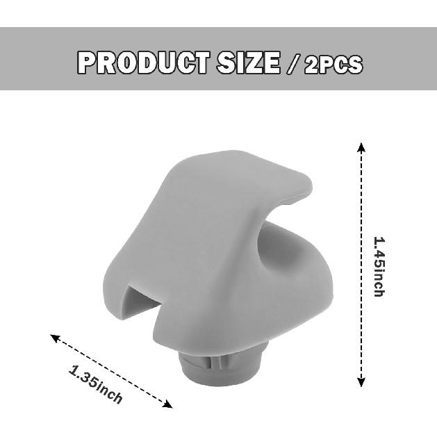 2PCS Sun Visor Clip,Durable Car Visor Clip Hook Replacement OEM#88217S01A01ZA,88217S04003ZA,Premium Car Visor Accessories Compatible with Honda Civic