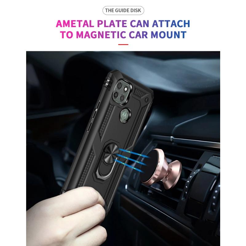 Противоударный Магнитный Чехол для Телефона для Motorola Moto G8 G9 E7 E7i Edge S Play Plus Power Lite Fast Stylus 2021 Чехол с Кольцом-Держателем