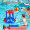 Inflatable PVC Basketball Hoop for Pool - Parent-Child Water Game & Toss Toy