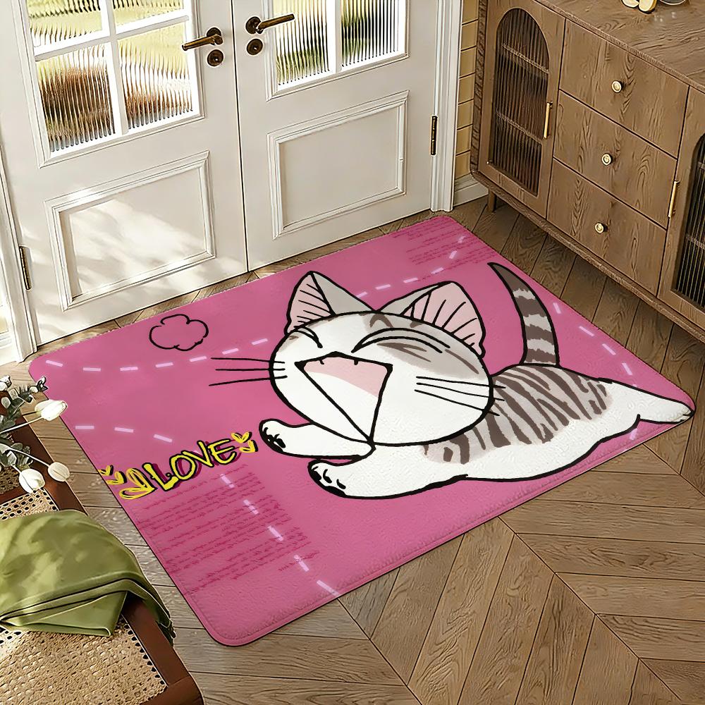 Chi's Sweet Home Floor Mat Soft Thickened Absorbent Non-Slip Bedroom Living Room Door Mat Home Decor Flannel Rugs