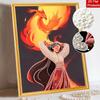 Disney Жемчужная живопись Мулан DIY Жемчужная живопись Искусство из драгоценных камней Жемчужная точечная живопись Картины-поделки Подарки для взрослых новичков Декор для дома
