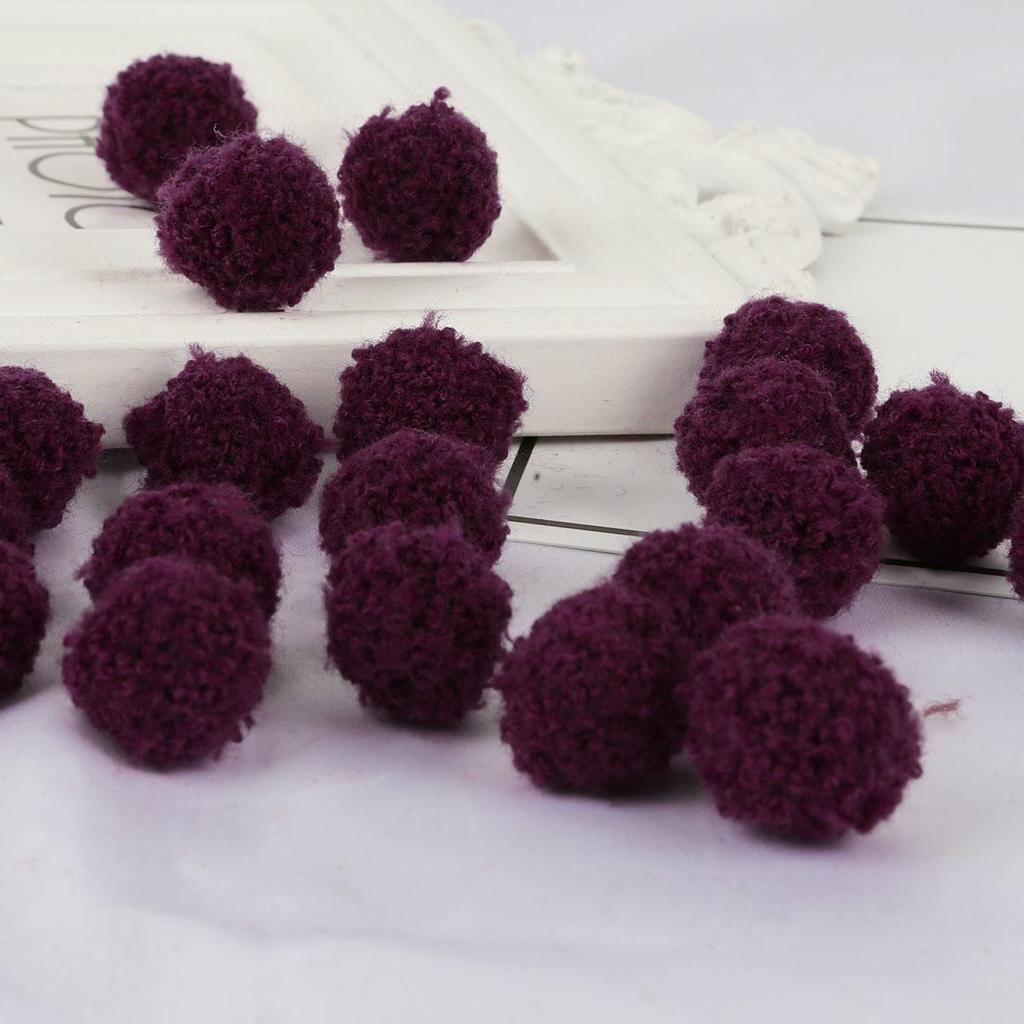 15/20mm Colorful Pompoms Dolls Garment Handmade Material Soft Fluffy Pom Poms Ball For DIY Kids Toys Accessorie