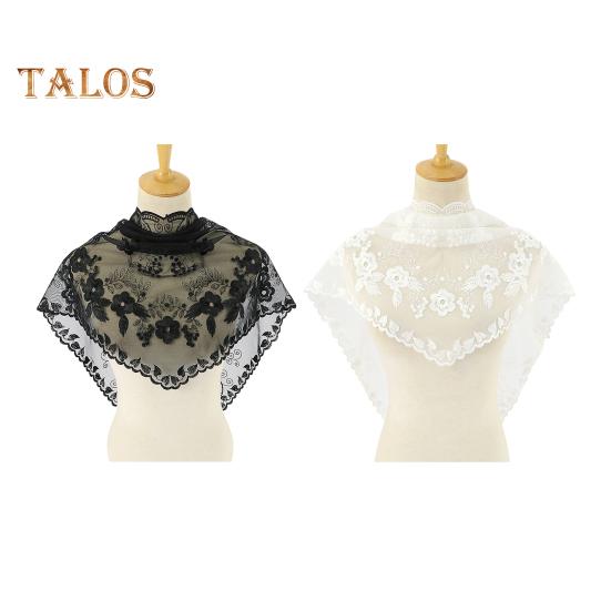 Треугольный шарф, кружевной атласный платок, шарф с ажурной вышивкой, цветочный узор, пляжная шаль для защиты от солнца, женская повседневная одежда