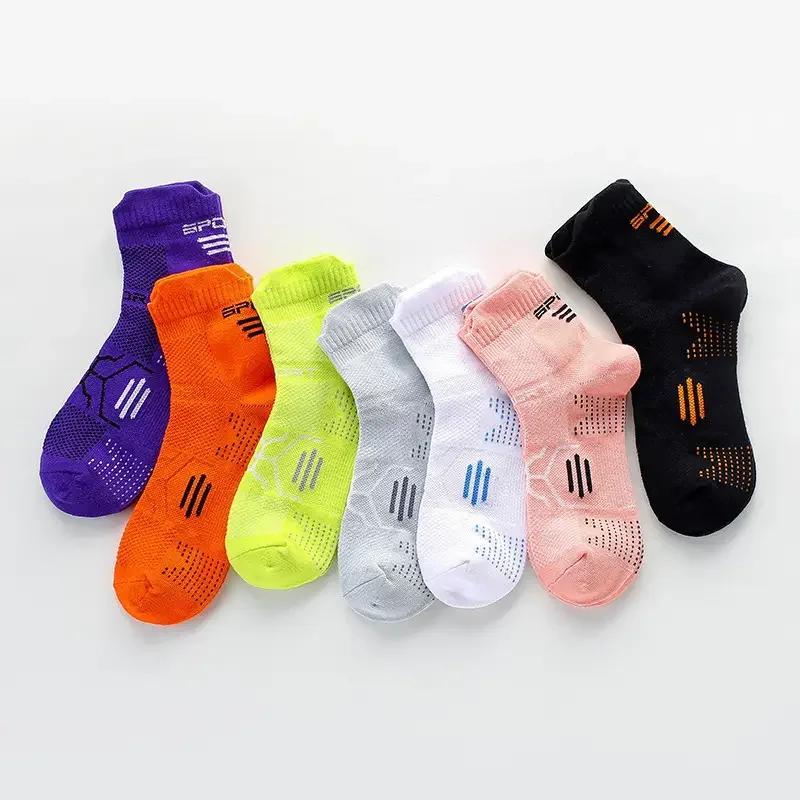 7 Pairs Men's Socks Cotton Ankle Sport Socks Woman Mesh Breathable Bike Running Outdoor Cycling Travel No Show Socks