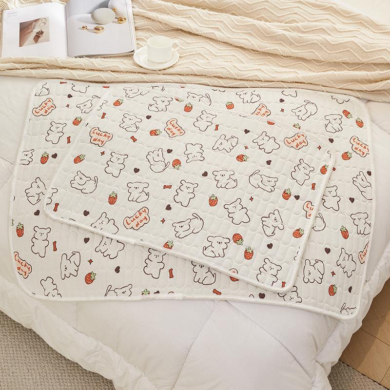 Премиальный трикотажный хлопковый пятислойный непромокаемый и нескользящий коврик для детской коляски, впитывающий и водонепроницаемый для ухода за больными