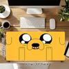 1Pc Adventure Time Jake'S Face Gaming Mouse Pad Keyboard Desk Mat Non-slip Rubber Lock Edge Waterproof Computer Mousepad for Office Home Decor S1122