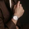 Casio СТАНДАРТНАЯ серия 50M водонепроницаемые и универсальные Мужские часы Кварцевые Стальной браслет Белый циферблат MTP-TW100D-7A