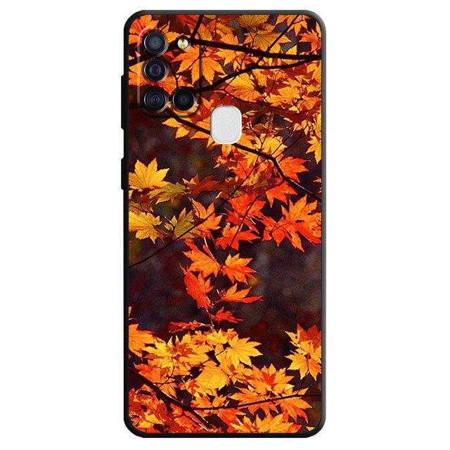 Чехол для Samsung Galaxy M30s M22 M32 5g M31 M13 M51 M33 M23 M52 M12, осенние листья, осень, лиса, тыква, великолепный чехол на Хэллоуин