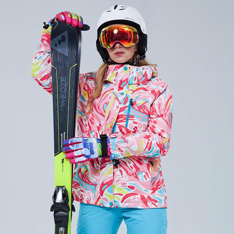 Women's North & South Ski Suit: Windproof, Waterproof, Warm, Mountaineering & Skiing Suit for Outdoor Sports.