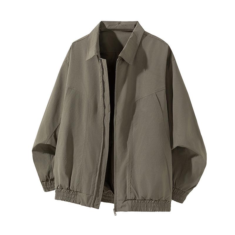 Simple Lapel Executive Jacket for Men's Autumn New Versatile Trainer Jacket