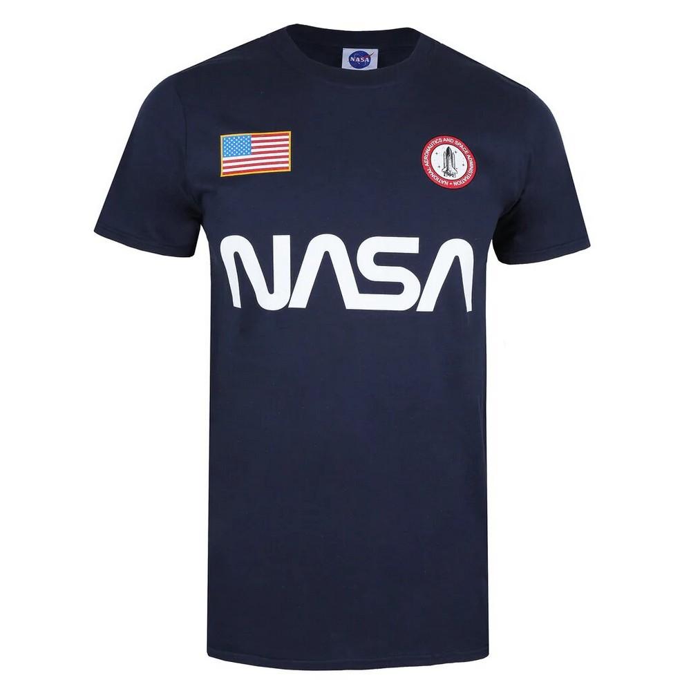 NASA Mens Badge Cotton T-Shirt