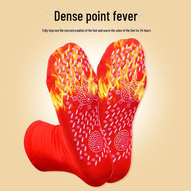 Winter Self-Heating Thermal Socks for Men and Women – Cozy, Cold-Proof Mid-Tube Design for Middle-Aged and Elderly.