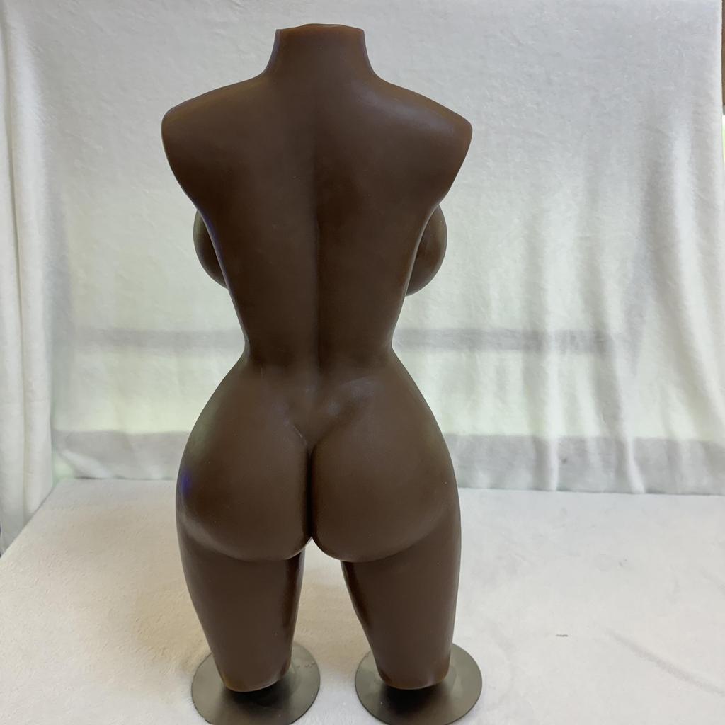 HWC17-Полутело без рук черный большая грудь пенис силиконовая имитация на ощупь мужчины и женщины секс-кукла реалистичная грудь игрушка для взрослых мастурбатор