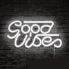 Good Vibes Neon Sign Led Word Usb Light Acrylic Lamp Bedroom Bar Decor Party