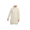 Down Fill Reversible Long Hooded Down Jacket Women Outerwear White CU0285-140