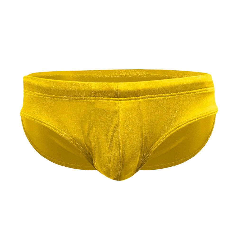 Men's Sparkly Low Waist Quick Dry Triangle Swimming Briefs