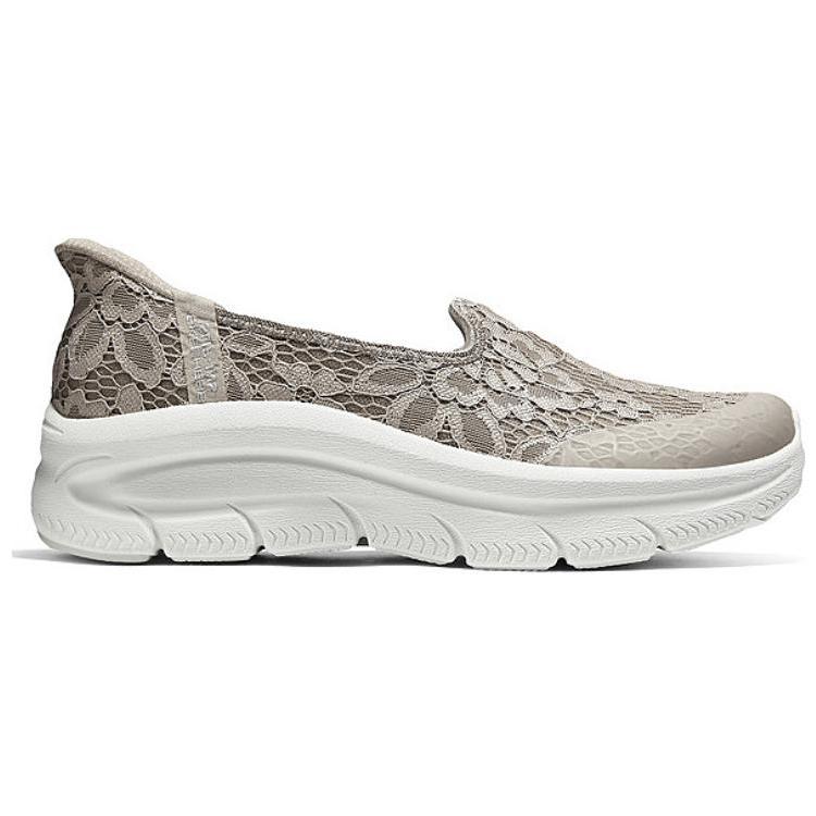 Skechers Современные DLux Удобные Дышащие Повседневные Туфли Женские повседневные туфли Серый Коричневый 158858-TPE
