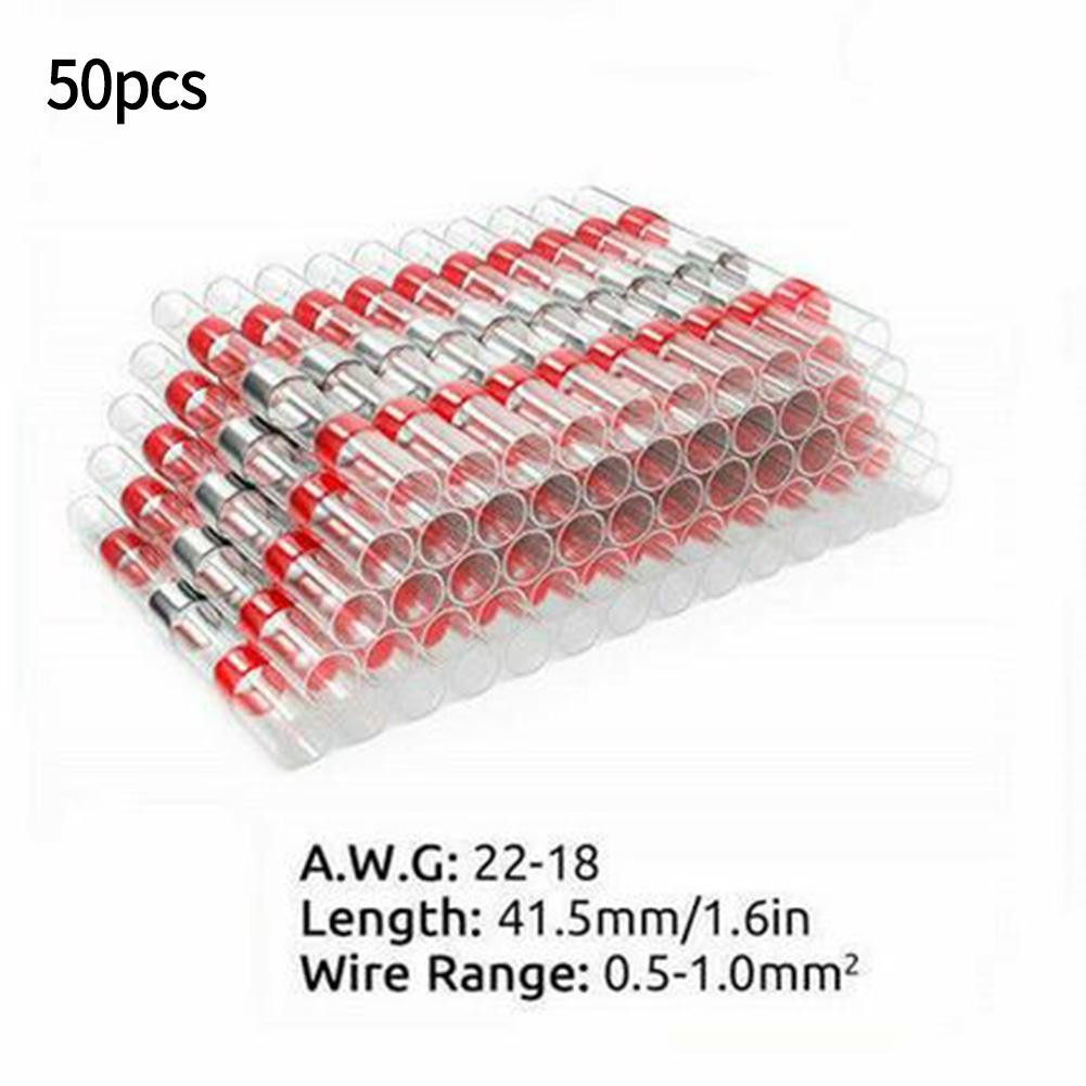Легкое и надежное соединение проводов 50 шт. термоусадочных гильзовых соединителей