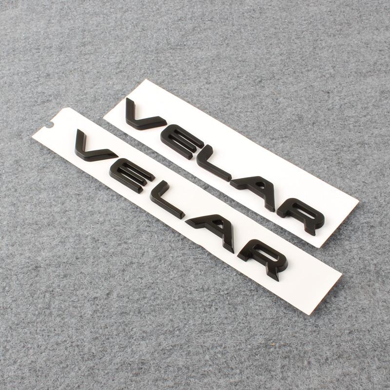 3D ABS VELAR Letters Logo Car Rear Trunk Badge Stickers For Land Rover Range Rover Velar auto Accessories BQ3