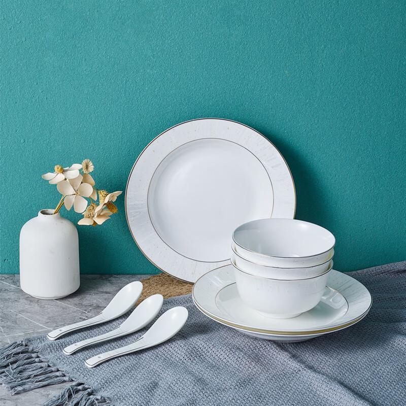 Corelle Brands Nordic Ceramic 9-Piece Dinner Set