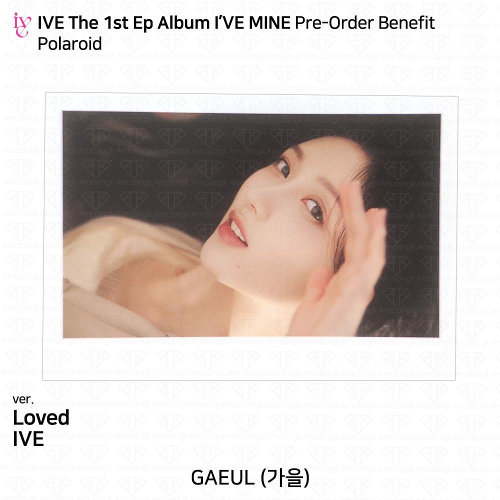 IVE Официальное фото первого EP I'VE MINE, стикер Polaroid, сложенный постер KPOP