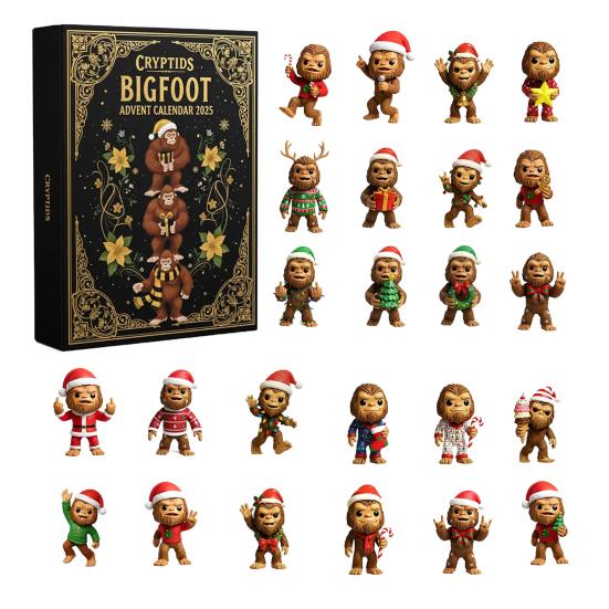 Рождественский дикарь Адвент-календарь Мультяшная фигурка дикаря Рождественский календарь обратного отсчета