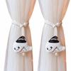2Pcs Cute Window Drapery Holdbacks 3D Skull Head Curtain Tiebacks  Party Supplies
