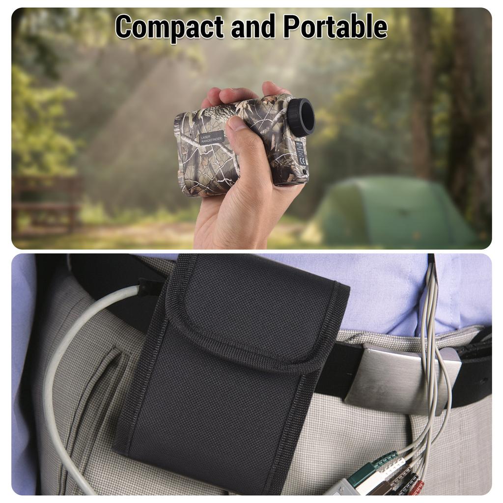 Лазерный дальномер для гольфа 600 м с измерением высоты и угла, монокулярный телескоп и нескользящая текстура