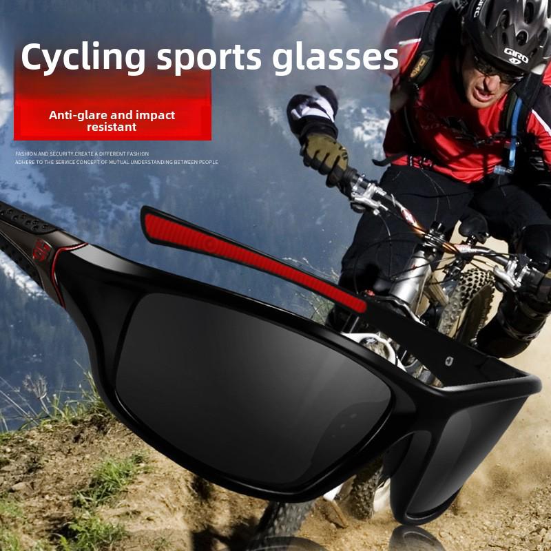 Men's Polarized Cycling Glasses: Windproof Mountain Bike Sunglasses with Night Vision for Outdoor Adventures