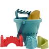 Beach Toys Set 6 Castle Models Summer Outdoor Toy Bucket Mold Shovel Rake For Toddlers