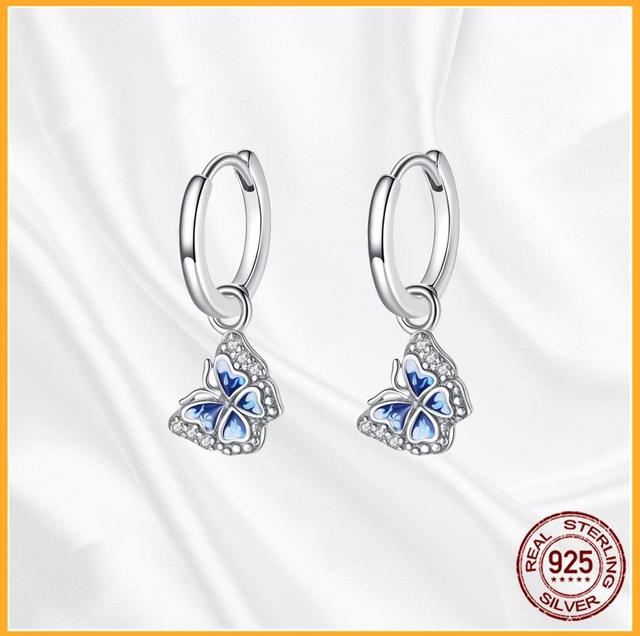 Аутентичные серьги-гвоздики из стерлингового серебра 925 пробы Plata De Ley, модные серьги-гвоздики для женщин, оригинальные сверкающие Pav Day, специальный подарок