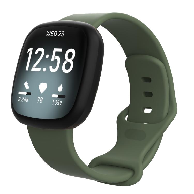 Для Fitbit Versa 3 / Sense Силиконовый ремешок для часов, Размер: S(фиолетовый)