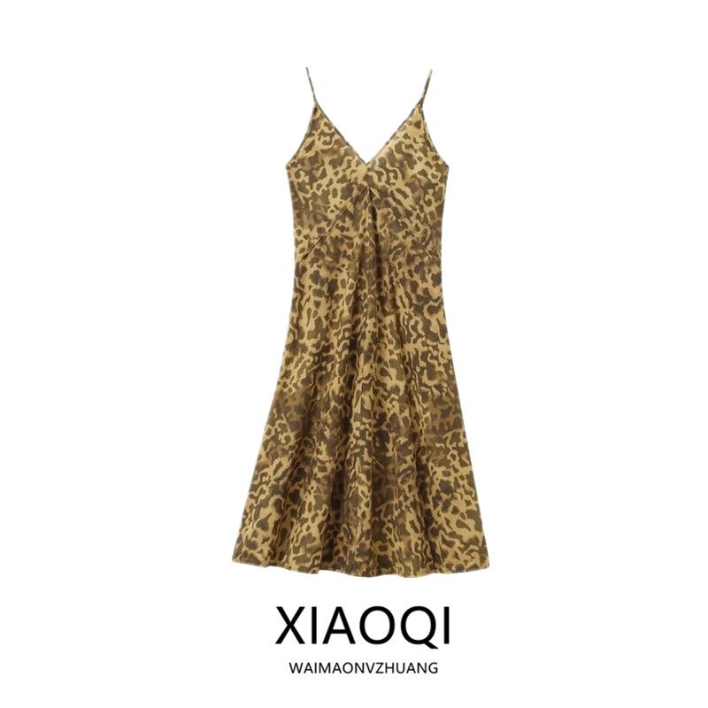 Fashion Style 2024 Summer New Women's Clothing Elegant Camisole Print Midi Skirt Long Dress 2183070