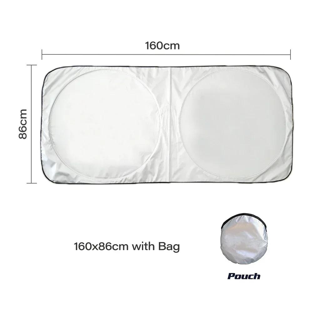 Универсальный защитный экран от УФ-лучей Передний Задний Стекло автомобиля Автомобильный солнцезащитный козырек Защита от снега льда Солнцезащитный козырек Солнцезащитный козырек Крышка лобового стекла Авто